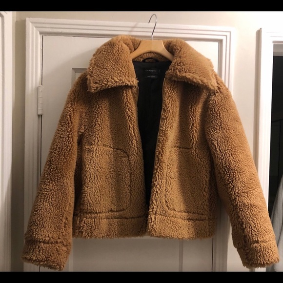CARBON38 Teddy Camel Fur Jacket - Picture 5 of 5